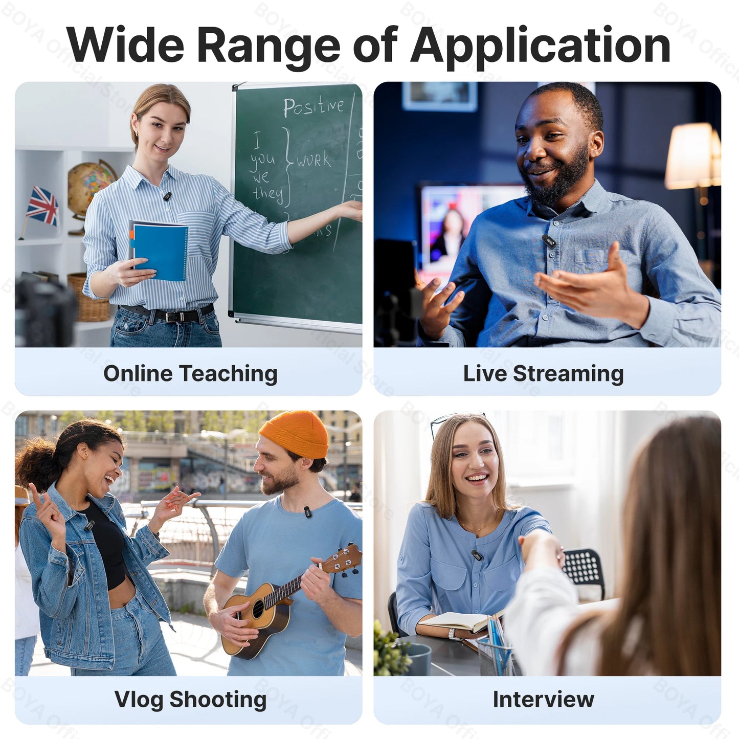 BOYA Mini Wireless Lavalier Microphone for iOS & Android