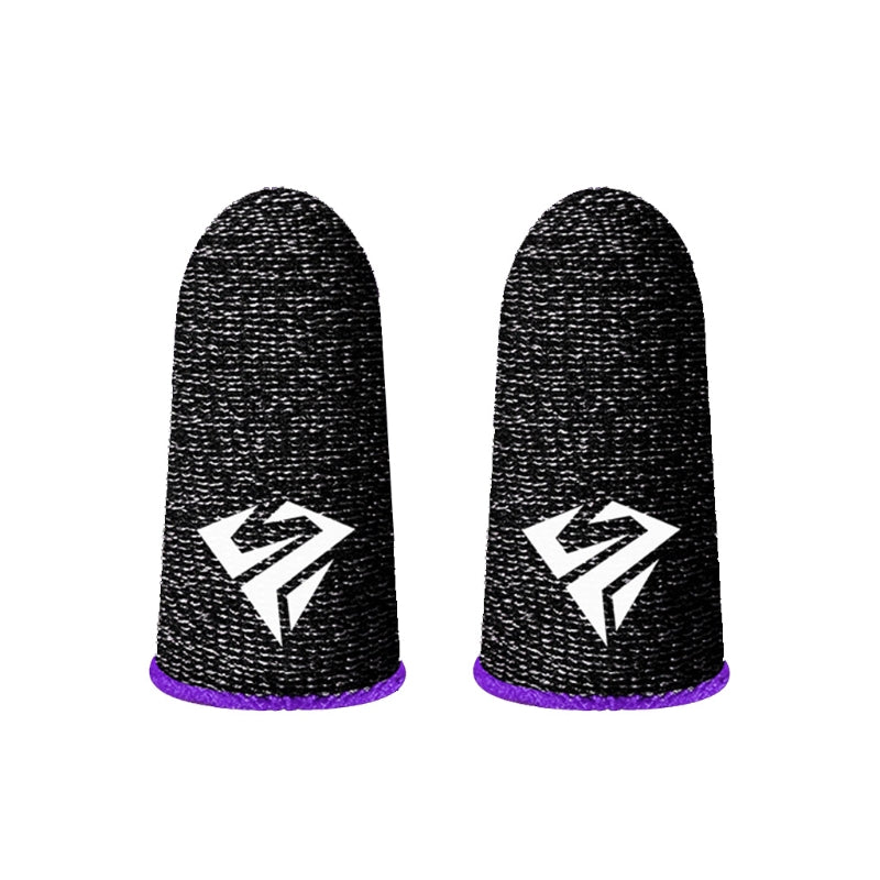 P82F 2Pcs Breathable Gaming Finger Sleeves Game Gloves Anti-Sweat Thumb Finger Cots Fingertip Cover for Mobile Games