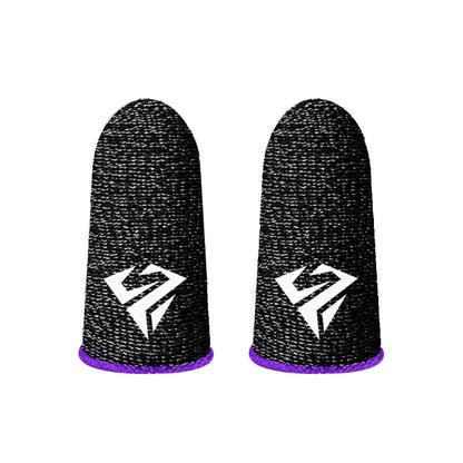 P82F 2Pcs Breathable Gaming Finger Sleeves Game Gloves Anti-Sweat Thumb Finger Cots Fingertip Cover for Mobile Games